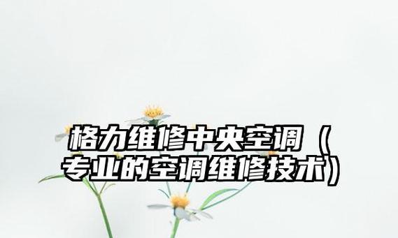 格力中央空调维修价格揭秘（了解家用格力中央空调维修费用的关键因素）